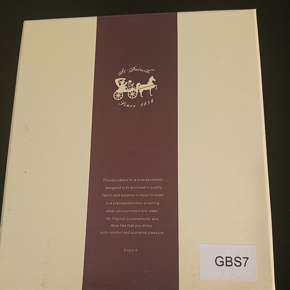 MEN'S ST. PATRICK 6 PIECE BOW TIE GIFT SET BLACK W - Picture 4 of 4